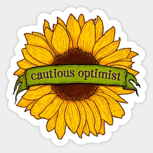 INNER OUTLOOK Cautious Optimist Sticker